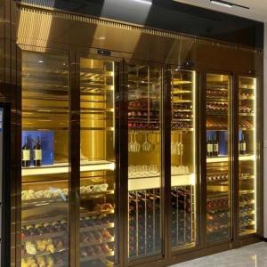 China Hotel Villa Wine Storage Cabinet Temperature Control Decorative Metalwork Modern supplier