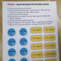 Adhesive Stick On Clothing Labels 90 Mic Water-Based Name Label Stickers