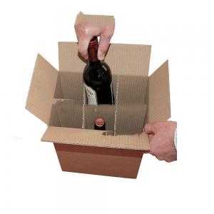 Promotion Cardboard Cardboard Wine Box For Bottles Six Number Recyclable Material