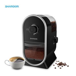 Stainless Steel Burr Coffee Grinder Non Slip Feet Flat Burr Coffee Bean Machine