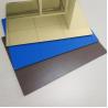 China Gold Colour High Reflective Mirror Finish Aluminum Sheet , Mirror Polished Aluminium Sheet wholesale