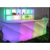 China Night Club LED Furniture Light Up Bar Counter With Lithium Ion Battery wholesale