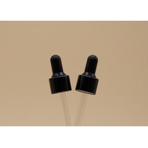 Black Color Essential Oil Dropper Special Teat With Thick Wall Glass Pipette