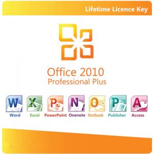 China Office 2010 Pro Plus 5 PC Genuine Product Key Software Lifetime License supplier