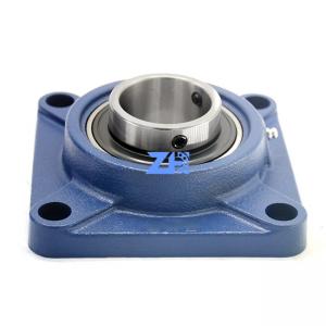 China FY55TF Square Flange Ball Bearing Cast Iron Housing In Line ISO Standard Size 55*162*64.4mm supplier