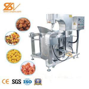 China Intelligent Automatic Popcorn Making Machine Gas Heating Corn Popper supplier