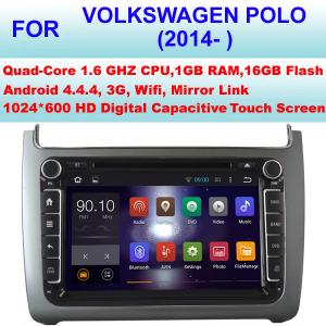 China 8 Inch Volkswagen DVD GPS Player 2014 - 2016 VW Polo Navigation System With Bluetooth supplier