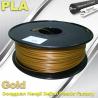 China Cubify And Up 3D Printer Filament PLA 1.75mm 3.0mm Gold Filament wholesale