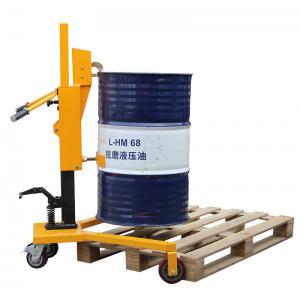 China Loading 450Kg Pedaled Hydraulic Forklift Drum Lifter, Drum Lifting Trolley supplier