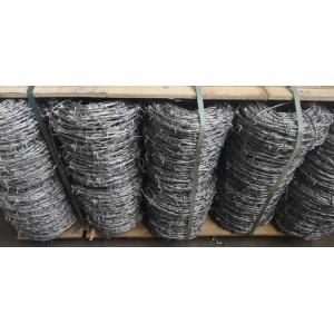 China Electro Galvanized Normal Twisted Barbed Wire Security 12# X14# For 20 KG/ROLL wholesale