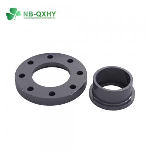 China ASTM Sch80 Flange Connector PVC UPVC 1/2 8 Inch Plastic Pipe Van Stone Flange 150 Psi supplier