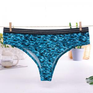 China China Factory Ladies Printed Cotton Sexy Thong Panties supplier