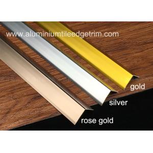 China Sleek Anodized Aluminium Corner Guard Wall Tile Corner Trim 90 Degree Angle supplier
