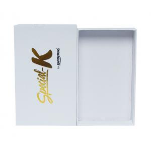 White Cardboard Foil Stamping Electronics Packing Boxes For Electronic Cigarette