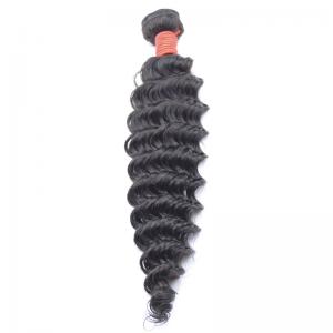 10A Deep Wave Brazilian Hair Bundle 100% Virgin Human Curly Hair Weave Extension