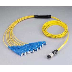 China Yellow Breakout Mpo - Sc Fiber Optic Patch Cord 8 Cores Telcordia Standard supplier