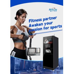 China Touch Screen Instant Coffee Vending Machine with 4 Mixers and 3.8L*8 Instant Powder Canisters and High Pressure Espresso Brewer supplier