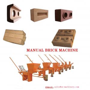 Clay Block Machine 2-40 Moulds Manual Brick Making Machinery for sale Machine