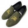 China Wedding Mens Leather Slip On Shoes Men'S Smoking Slippers EVA Insole Material wholesale