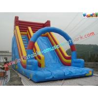 China 9M PVC Tarpaulin Commercial Inflatable Slide , Inflatable Bouncer Slides Games on sale