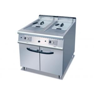 China Zinc Alloy Knob Cooking Lines , Restaurant Gas Deep Fryer Commercial 20L / Tank supplier