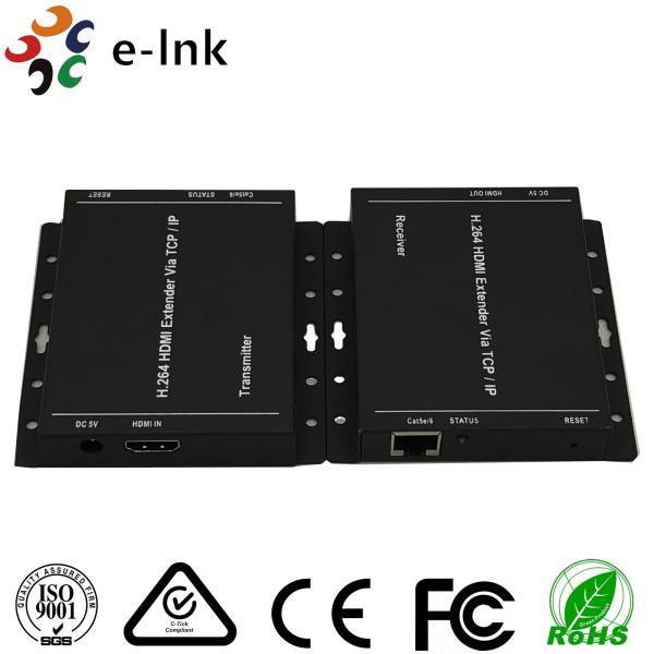 H.264 TCP / IP HDMI Over Fiber Optic Extender transmit HD video and audio over one cat5e / cat6 cable