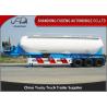 Vertical Type Three Axles Bulk Powder Semi Tanker Trailer , Dry Van Trailer With