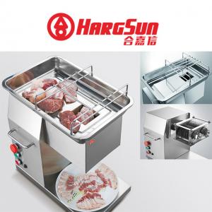 Stainless Steel Butchery Fresh Meat Cube Cutter Slicer 600w 250kg/H Meat Cutting Machine