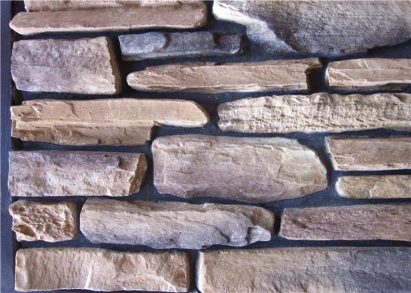 2500series Mixed color and shapes artificial wall stone with moulding process