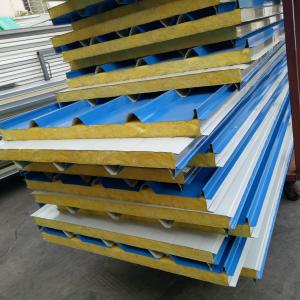 50mm A grade fire rating glass wool insulated sandwich roof panel use 20ft container house