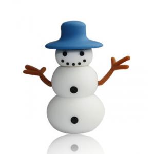China Best Cute Snowman Cartoon USB Flash Drive 1GB / Custom Logo USB Flash Drives supplier