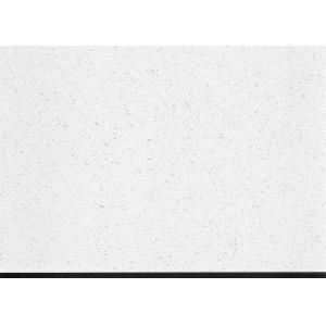 Gentle White Quartz Bathroom Countertops , Artificial Quartz Solid Surface Polished