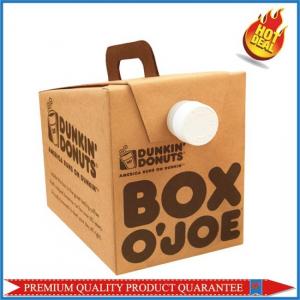 China Beverage Packaging Coffee Corrugated Cardboard Paper Food Box with Handle supplier