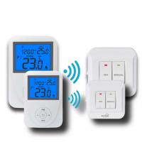 China Wireless Remote Sensor Controlled Thermostat / Domestic Programmable Thermostat on sale