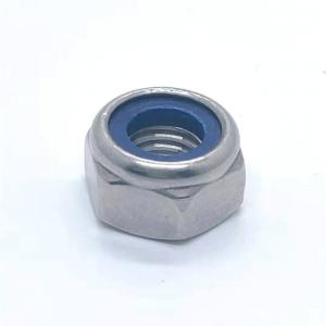 Hardware Fasteners Carbon Steel Zinc Galvanized Nylon Insert Nuts Hex Nylok Nuts