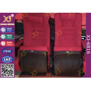 PP Outer Back Fabric Cushion Folding Theater Seats For Library / Museum Hall