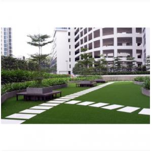 SGS Cesped Artificial Landscape Turf Grass For Garden Good Resilience
