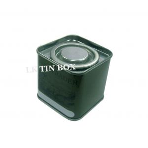 China GV LFGB de FDA do armazenamento do cartucho da especiaria/chá da caixa da lata do quadrado do metal de 55mm supplier