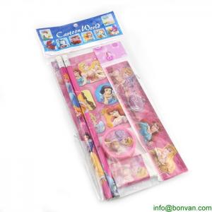 Paquete promocional sistema coloreado de madera natural del lápiz de 6 niños del pequeño