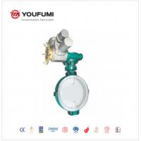 China Electric CF8 PTFE Lined Butterfly Valve Flanged Style Fluorine Chemical use on sale