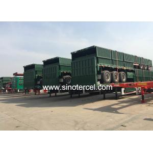 40000kg Sidewall Semi Trailer Shipping Container Trailer For Bulk Cargo