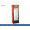 China CICO 380L Upright Display Refrigerator Glass Door Two Vertical Lights wholesale