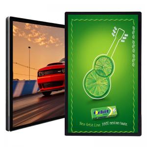 factory directly sell 43 inch wal mount hanging lcd  digital photo frame with weather station