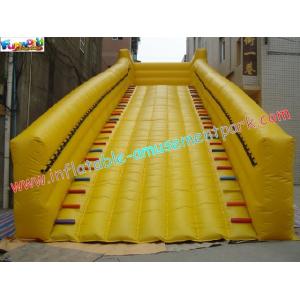 Customized 0.55MM PVC tarpaulin zorb slide for grass ball use, commercial inflatable slide
