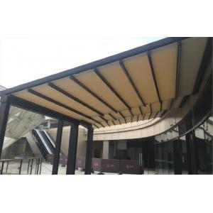 Customized Retractable Roof Pergola Aluminum Alloy 260mm Anodic Oxidation