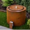 China Garden Metal Ornaments Fountain Corten Steel Round Water Table Feature wholesale