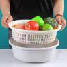 China Plastic PP Elliptic Vegetables Wash Basket With Bituminous Water wholesale