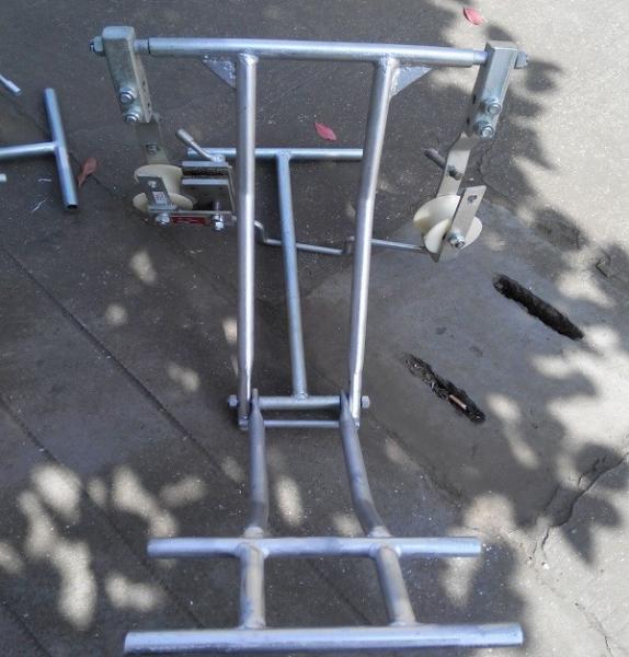 SFD1A Tower Safety Equipment / Inspection Trolleys Cart For Single Conductor