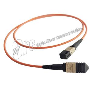 MTP MPO Type B OM2 Multimode Fiber Optic Cable LSZH 12 Fiber