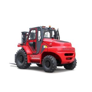 Hydraulic Rough Terrain Forklift 3 Ton 4 Wheel Drive Power Steering